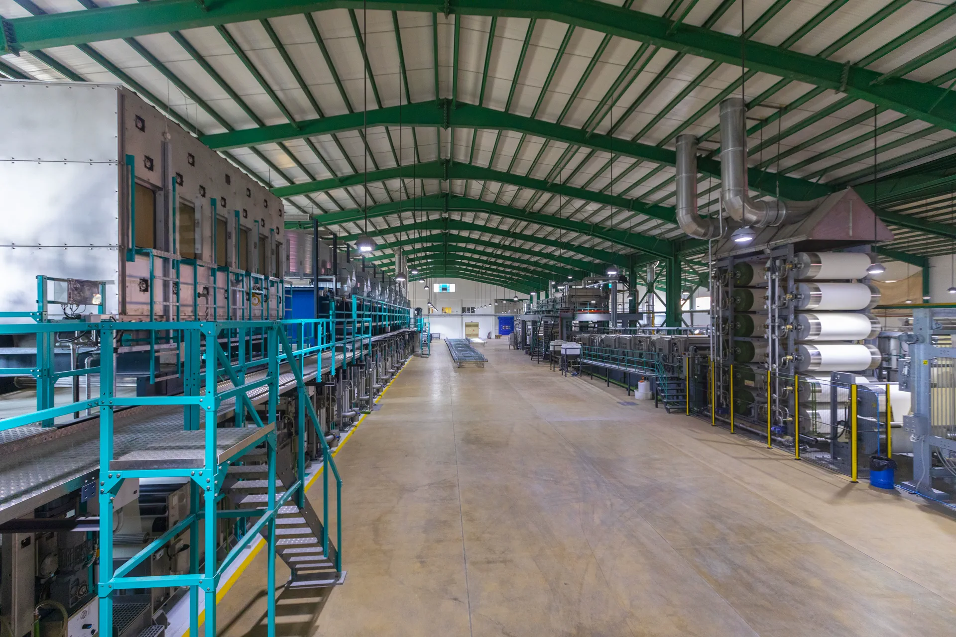 Modern textile production line