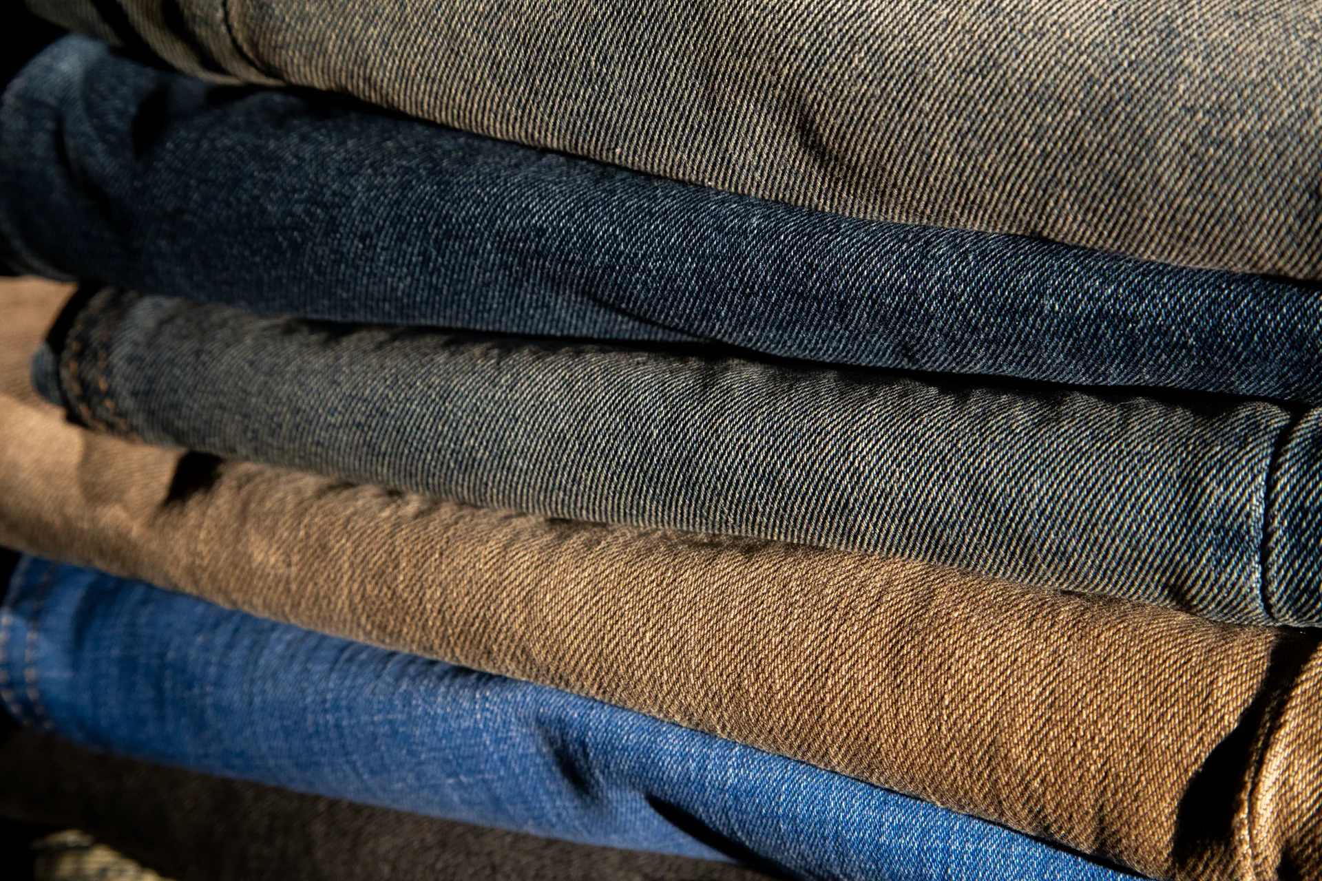 Premium rolled denim fabric