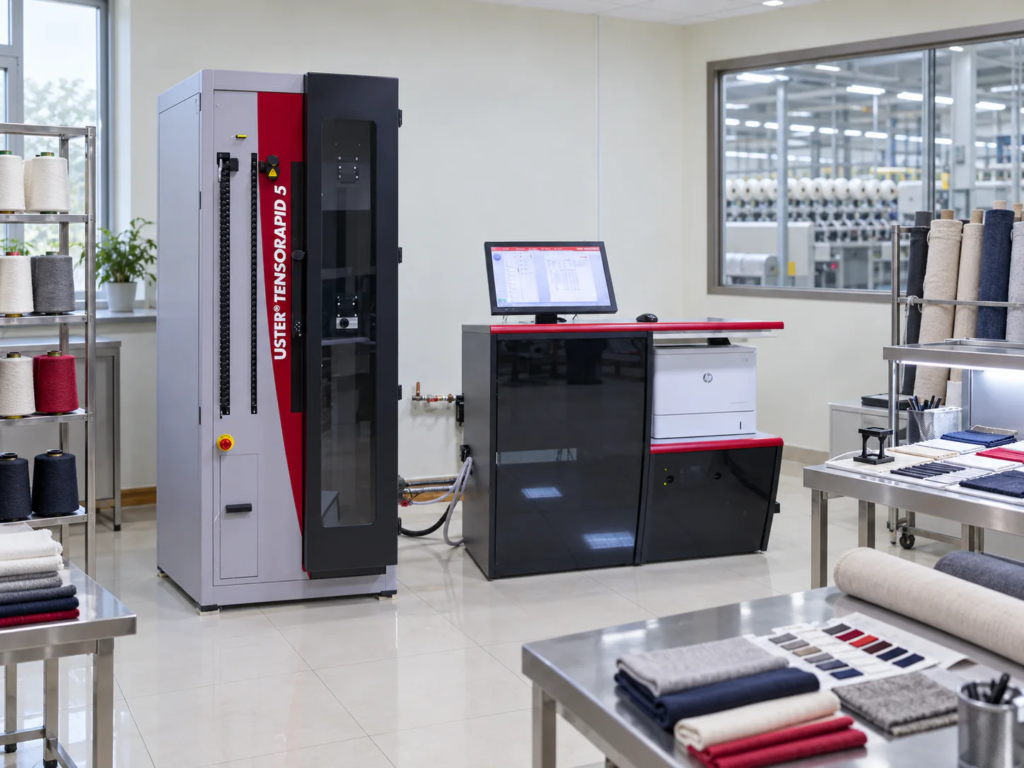 Quality control laboratory at Kavir Semnan Textile