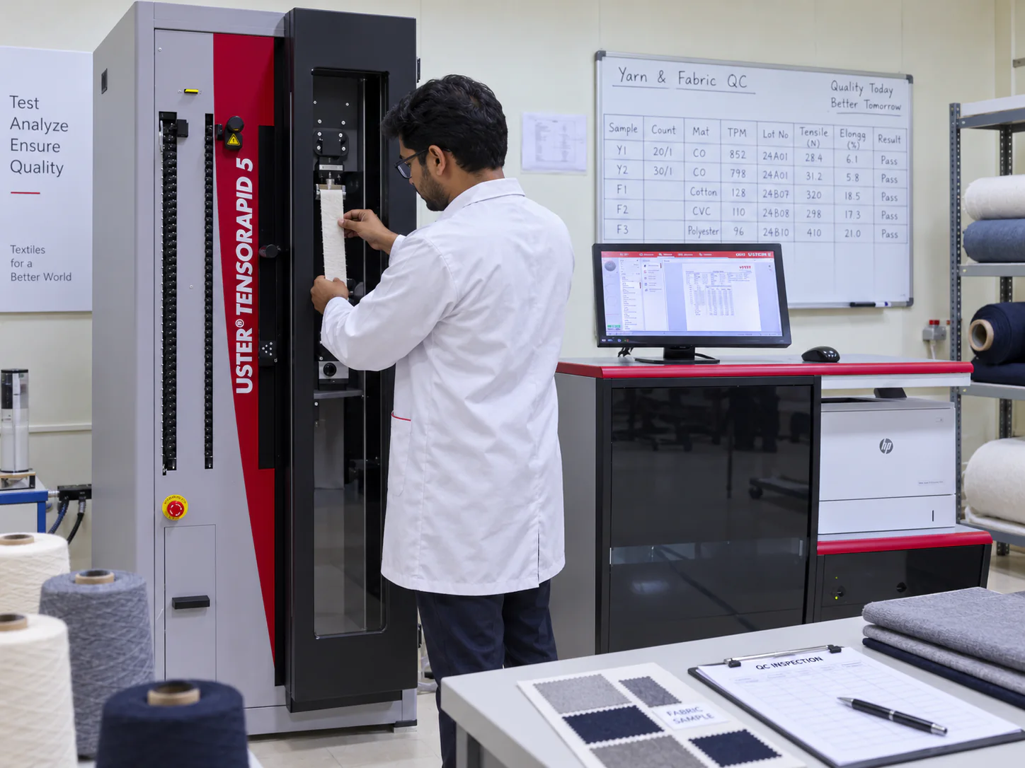 Textile laboratory testing